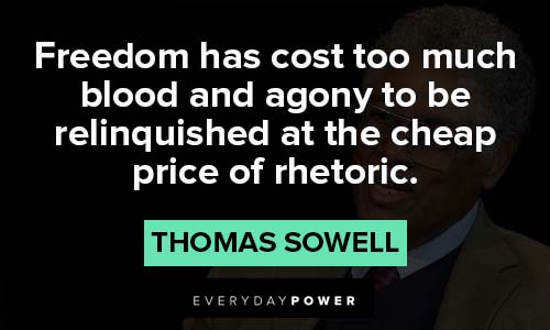 Thomas Sowell quotes on freedom