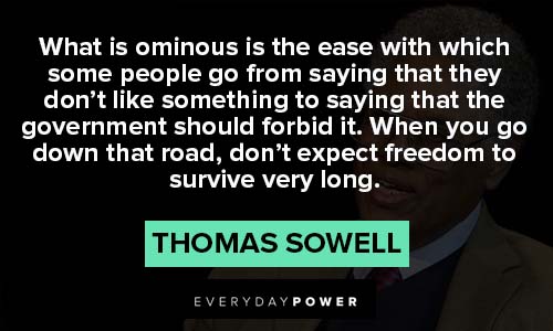 Thomas Sowell quotes on government and policy