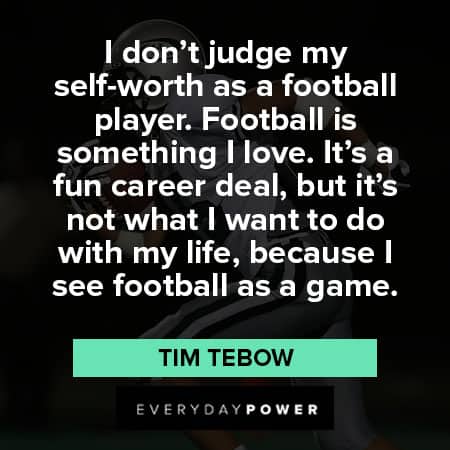 Tim Tebow quotes about fun career deal