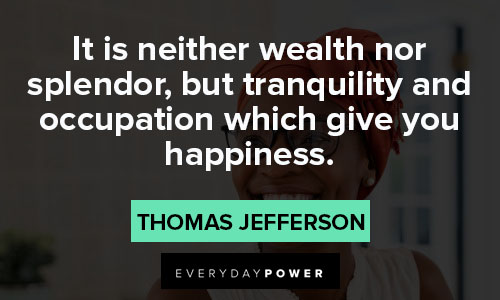 tranquility quotes about wealth