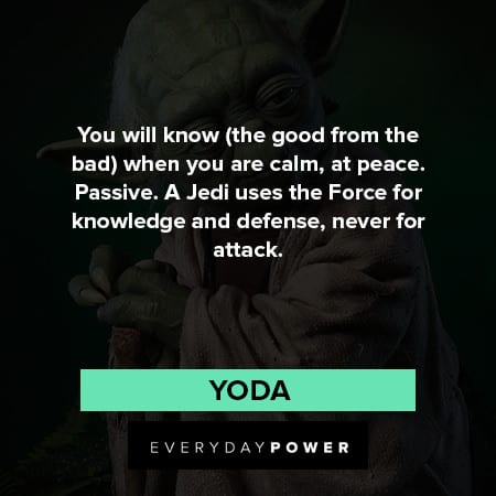 yoda quotes about calm, peace and passive