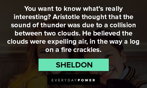 The Young Sheldon quotes about Aristotle thought
