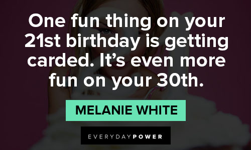 21st birthday quotes about turning