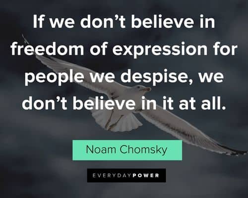 Belief Quotes about if we don't believe in freedom of expression for people we despise