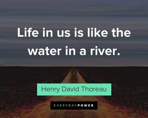 Henry David Thoreau Quotes about life in us is like the water in a river