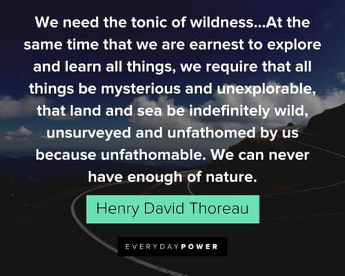 Henry David Thoreau Quotes about we need the tonic of wildness