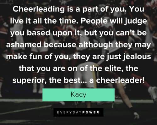 Cheer quotes about cheerleading is a part of you