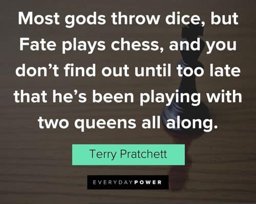 chess quotes about that he's been playing with two queens all along
