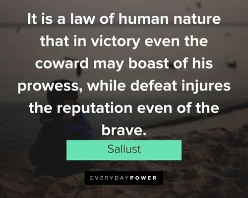 coward quotes about the reputation even of the brave
