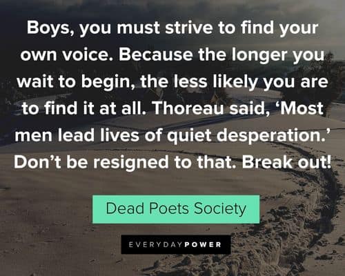 Inspirational Dead Poets Society quotes