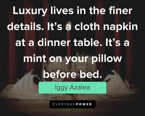 dinner quotes about luxury lives in the finer details