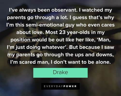 drake quotes on who even cares about love