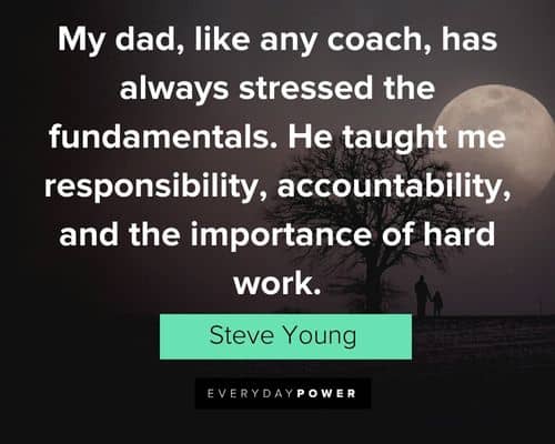 father's day quotes about he taught me responsibility, accountability, and the importance of hard work