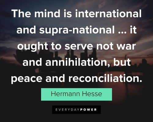 Hermann Hesse quotes about he mind is international and supra-national