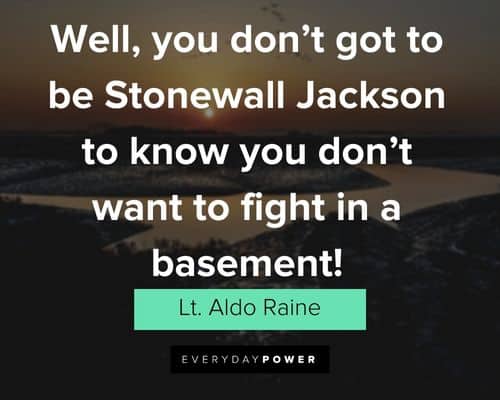 Inglourious Basterds quotes about Stonewall Jackson