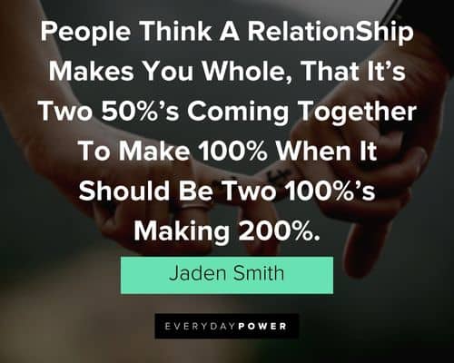 jaden smith quotes about thinking relationship