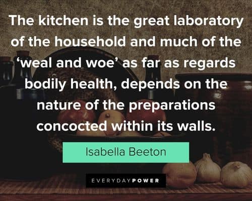 kitchen quotes about the kitchen is the great laboratory of the household