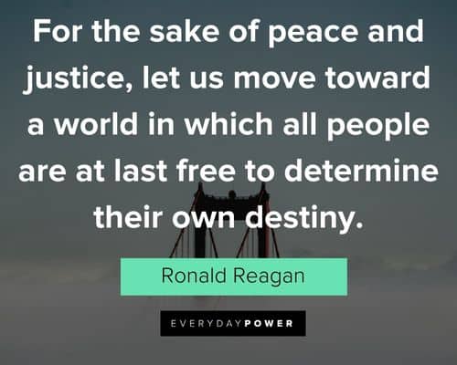 fate quotes about for the sake of peace and justice