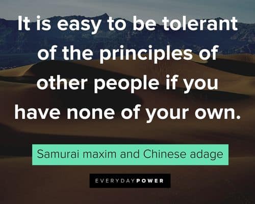 quotes about control on to be tolerant of the principles of other people if you have none of your own