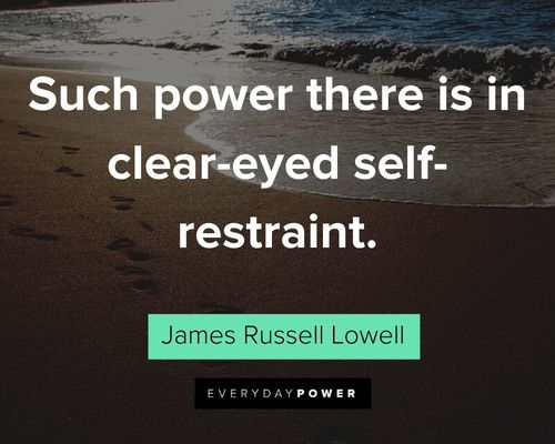 self restraint quotes