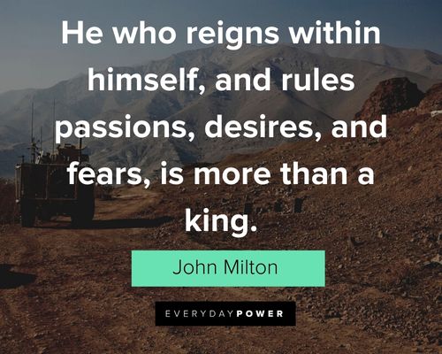 quotes about control about passions, desires and fears
