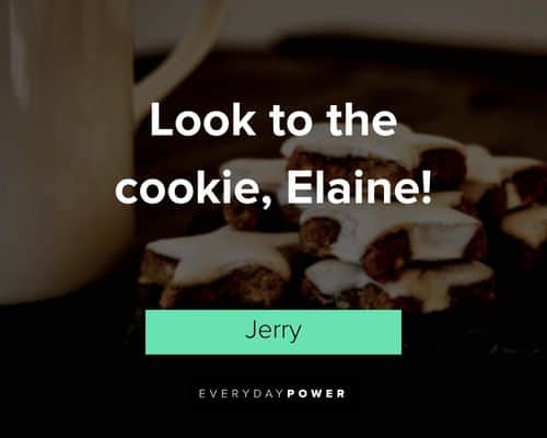 Seinfeld quotes about look to the cookie, Elaine