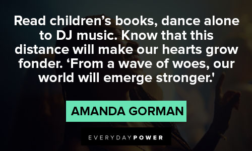 amanda gorman quotes about read children's books