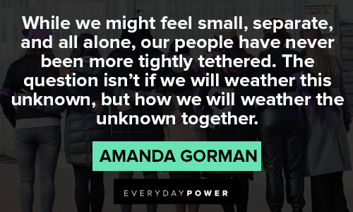 amanda gorman quotes and poetry lines