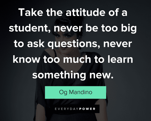 attitude quotes about never know too much to learn something new