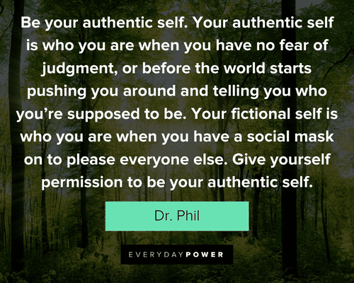authenticity quotes about give yourself permission to be your authentic self