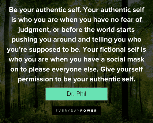 be authentic