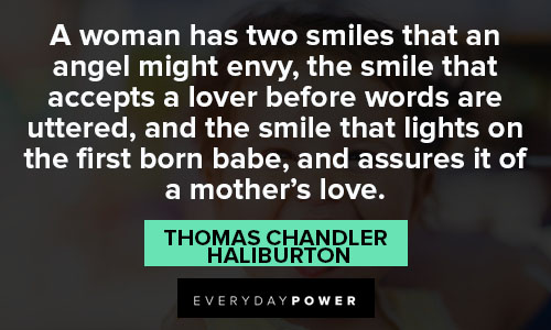 baby smile quotes about mother's love