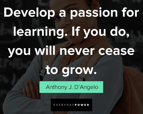 back to school quotes about develop a passion for learning