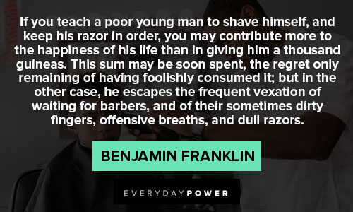 barber quotes about a poor young man to shave himself