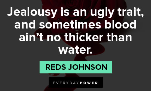 blood is thicker than water quotes about jealousy is an ugly trait