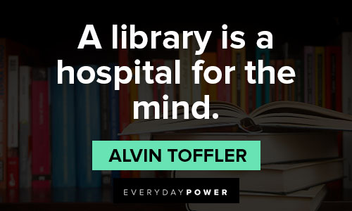 booklover quotes about a library is a hospital for the mind