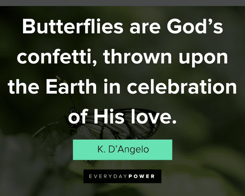 butterfly quotes about butterflies are God's confetti, thrown upon the Earth in celebration of His love