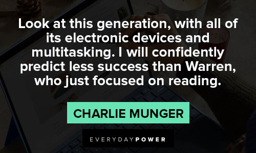 Charlie Munger quotes about multitasking