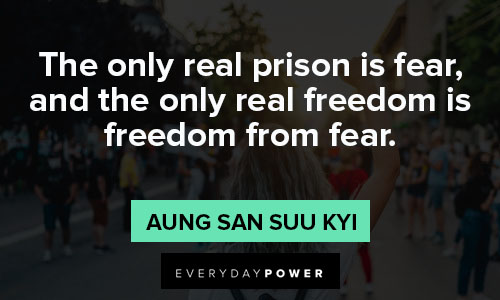 civil rights quotes on real freedom is freedom from fear