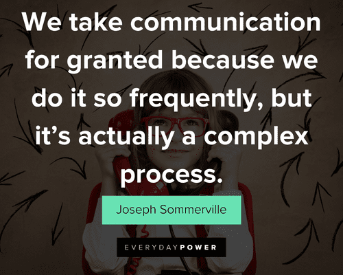 communication quotes about we take communication for granted because we do it so frequently
