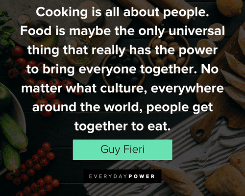 cooking quotes about Cooking is all about people