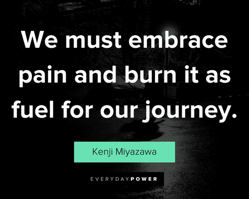 dark quotes about we must embrace pain and burn it as fuel for our journey
