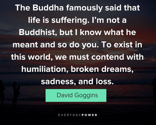 David Goggins quotes on suffering