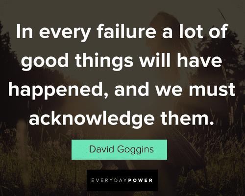 David Goggins quotes on failure