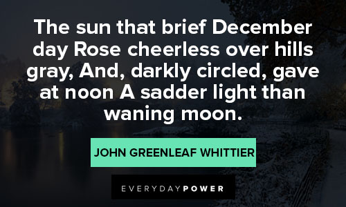 december quotes about the sun that brief December