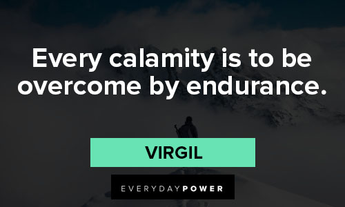 endurance quotes about every calamity is to be overcome by endurance