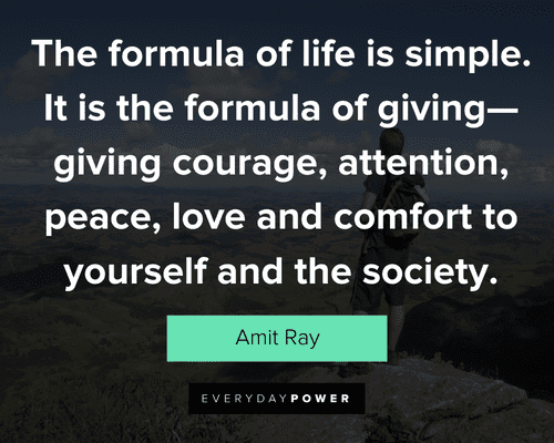 experience quotes about the formula of life is simple