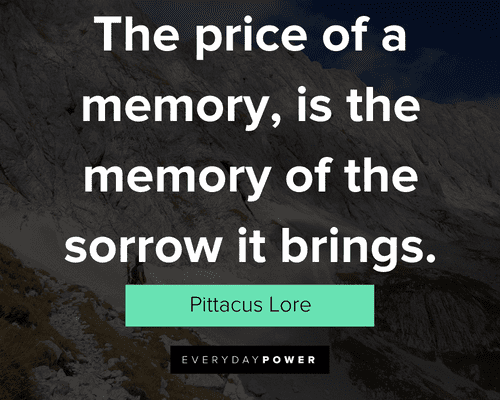 experience quotes about the price of a memory