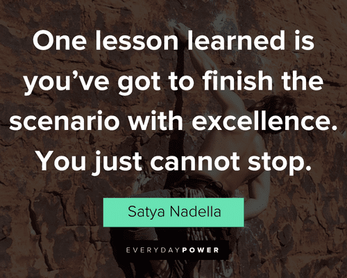 finish strong quotes about One lesson learned is you've got to finish the scenario