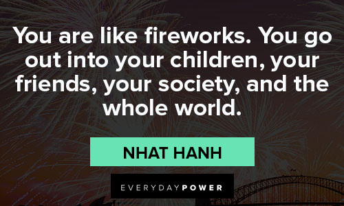 fireworks quotes about your friends, your society, and the whole world
